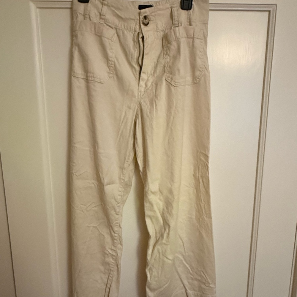 MEAVE Colette pant in natural linen. Sz 29